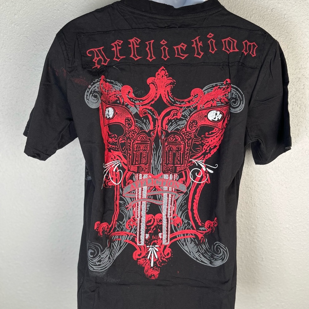 NWT Affliction vintage Shirt Lg